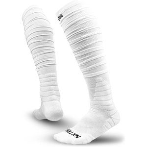 Men Extra Long Padded Scrunch Football Socks
